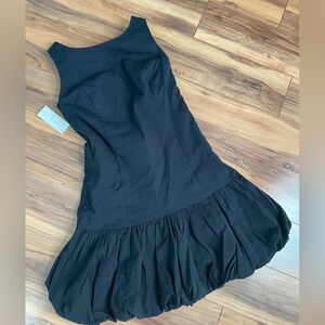 Abercrombie & Fitch Black Mini Dress bubble skirt size S NWT
